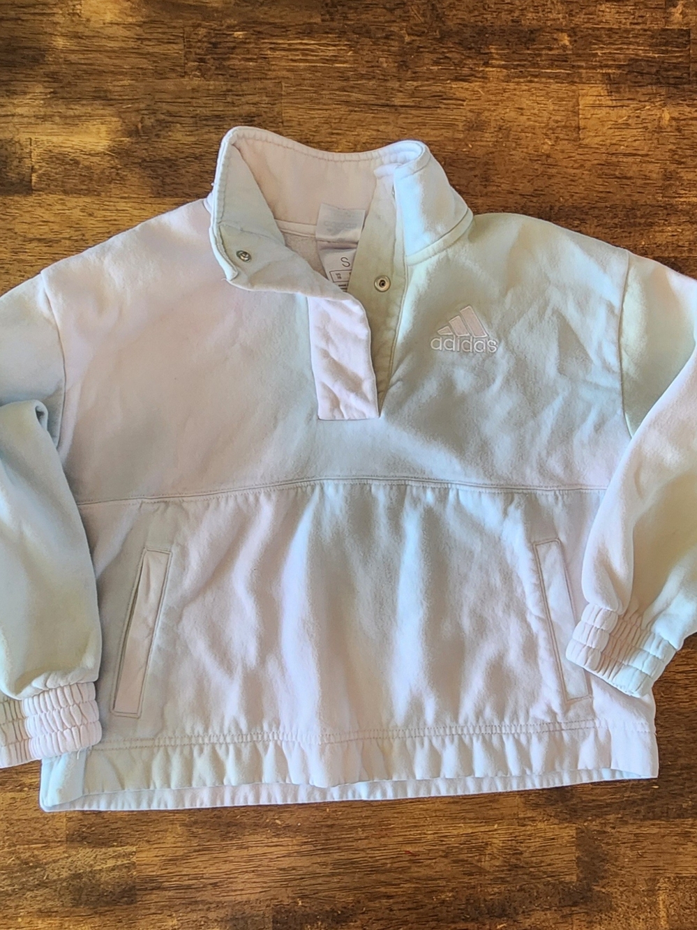 Adidas Light Blue Pink Pullover Sweatshirt